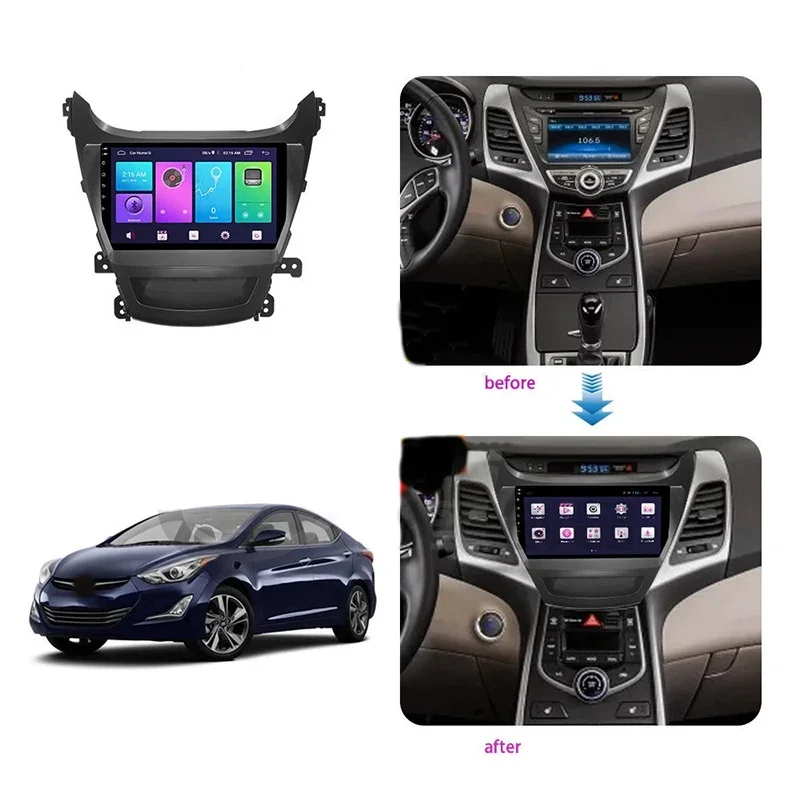 Car Multimedia Frame Car Radio Audio Frame Dashboard Panel 9