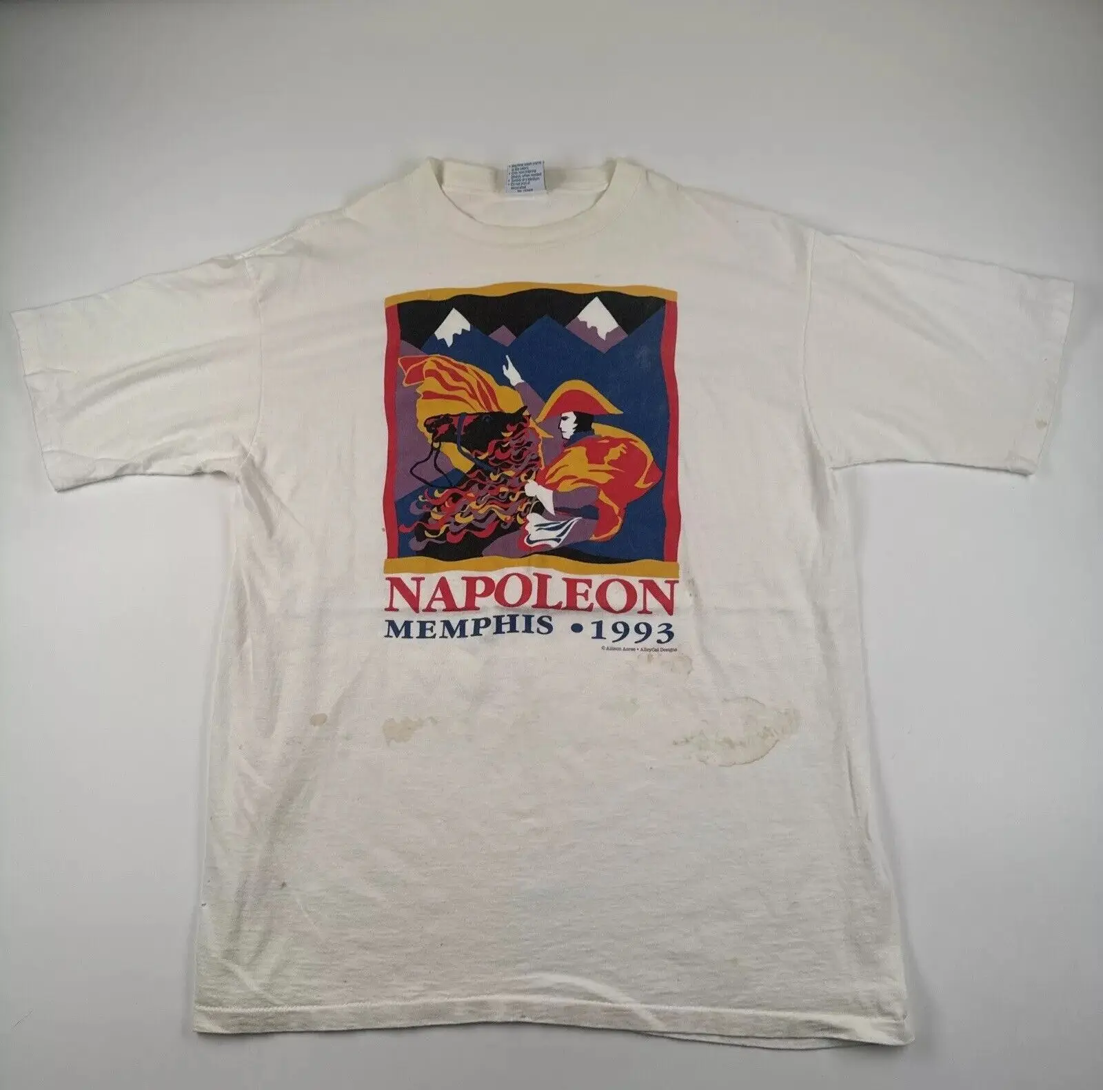 Vintage 1993 Napoleon T Shirt Size Xl Memphis