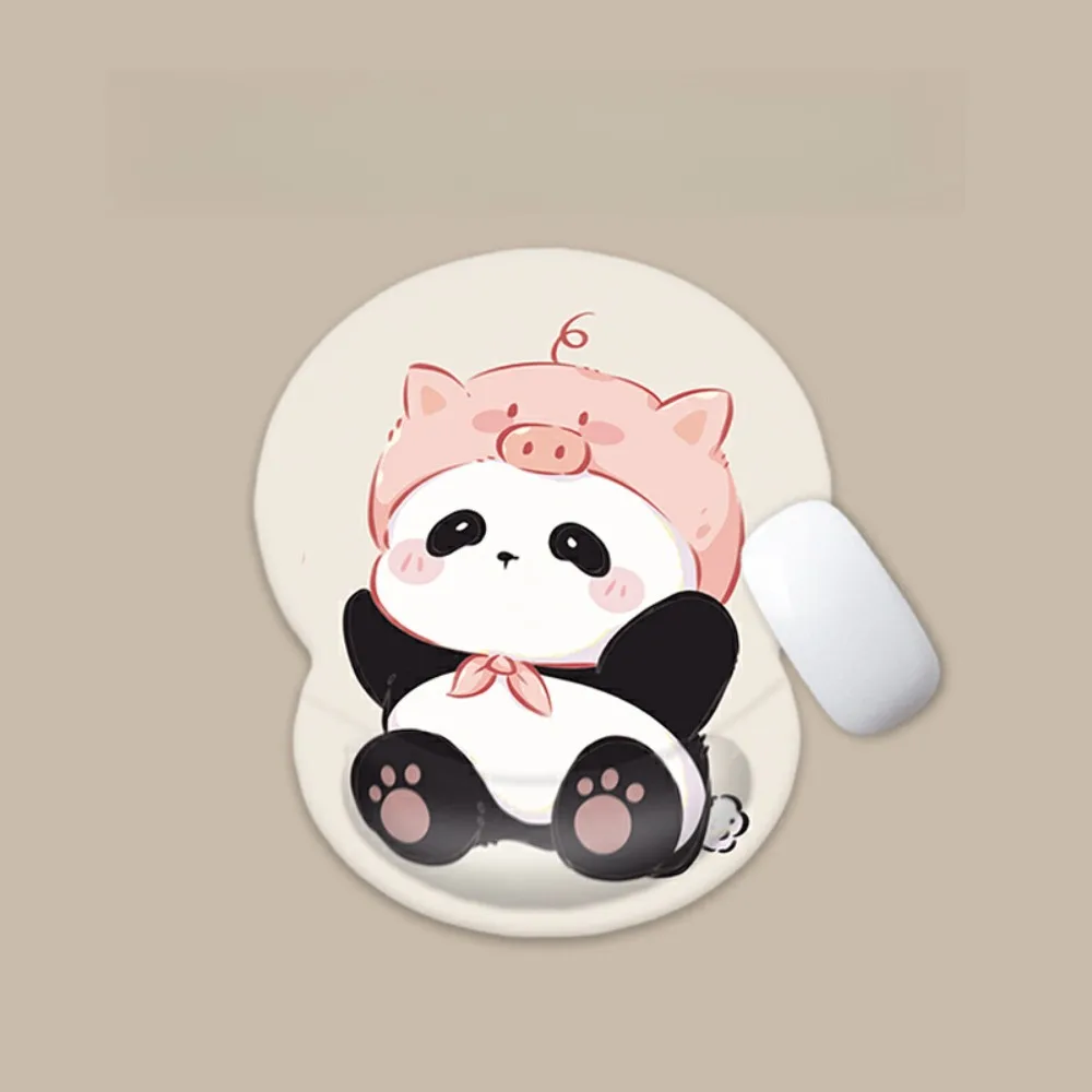 

Panda Non-Slip Pad Wrist Rest Comfortable 3D Antiskid Mice Mat Hand Support Kawaii Cartoon Keyboard Pad Office Workers