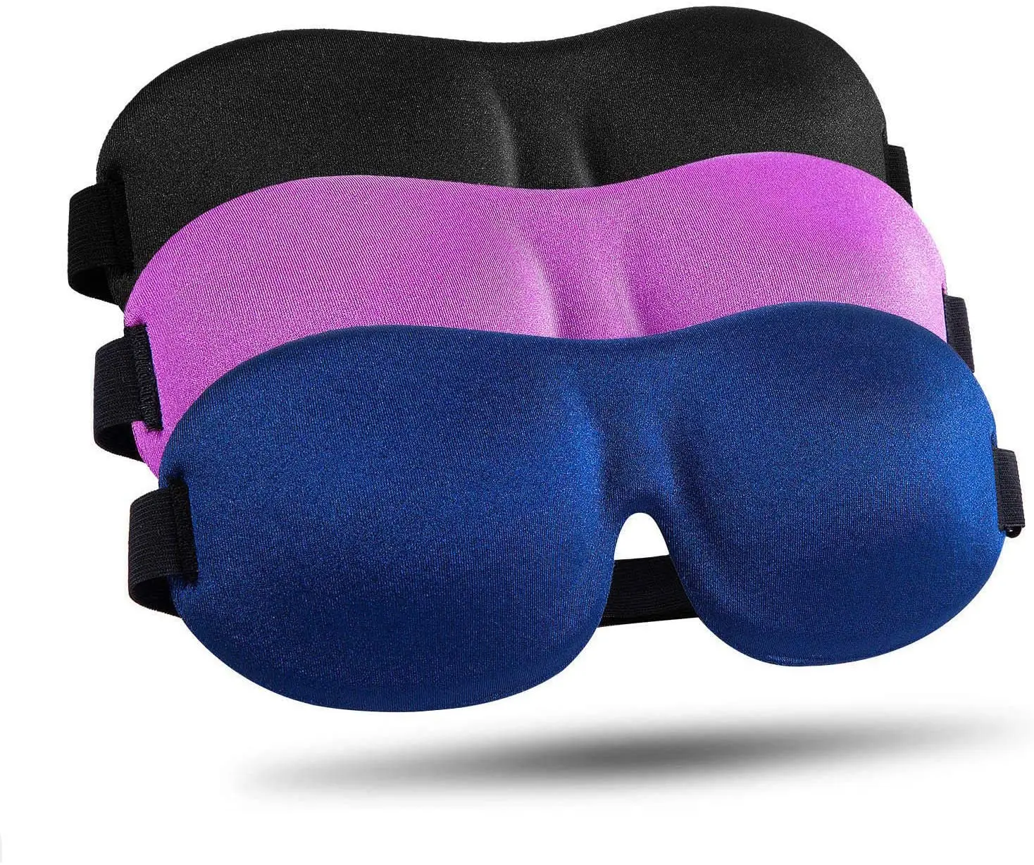 

Upgraded Sleep Mask 3D Contoured Blackout Eye Mask for Sleeping with Adjustable Strap Soft Night Blindfold Eye Shades for Naps