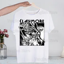 Claymore Anime Clare Miria Manga Waifu Men's Tshirt Cute Printing Shirt Fashion T-Shirt For Men Casual Tops Short Sleeve