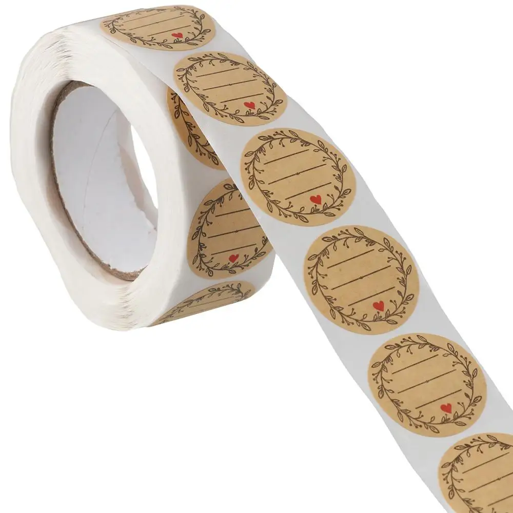 Labels 500 Pcs Jar Label Stickers Removable Round Bottle Labels Mason Jars Self-Adhesive Gifts