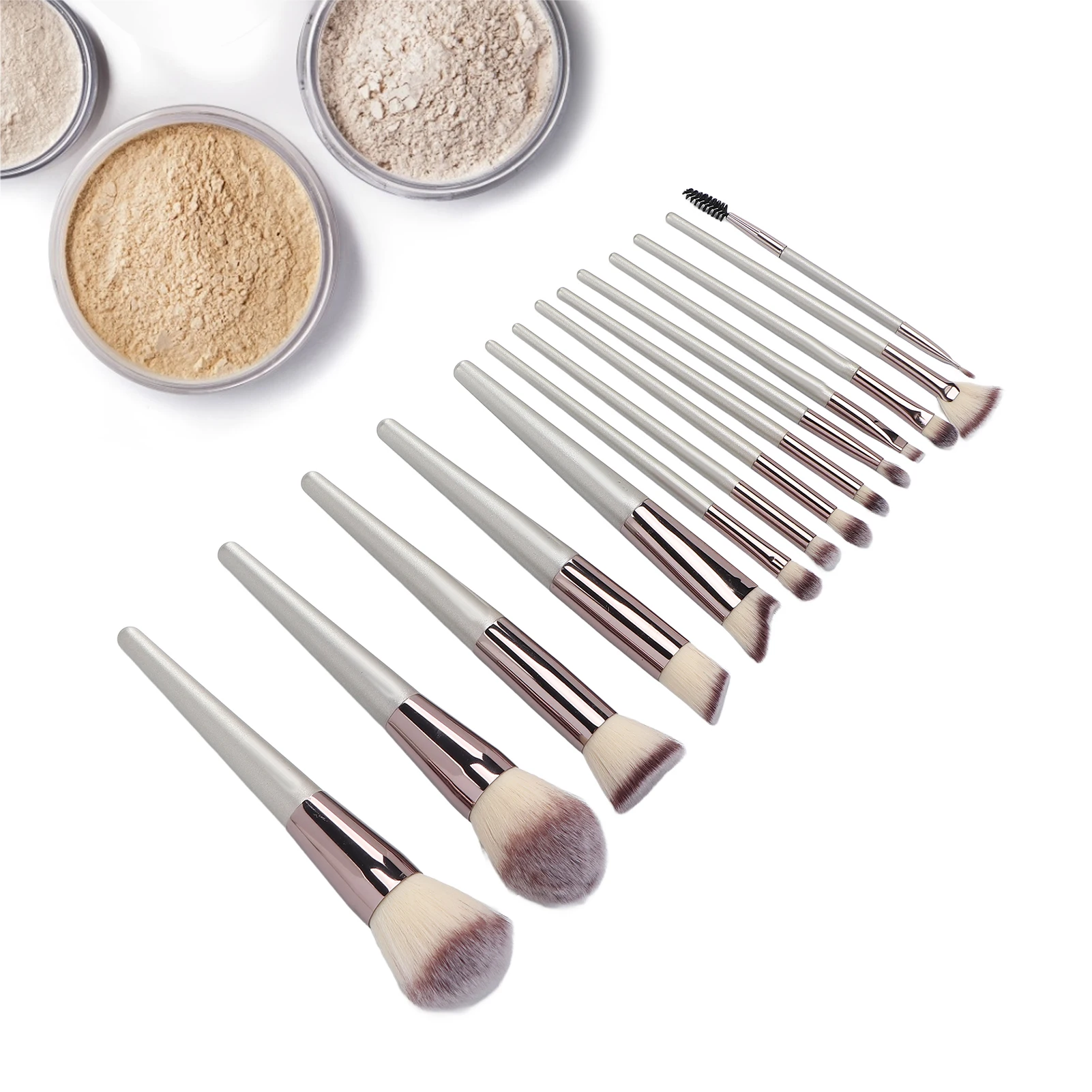 

14 шт. набор кистей для макияжа Профессиональная портативная мягкая кисть для теней для век для путешествий кисть для пудры