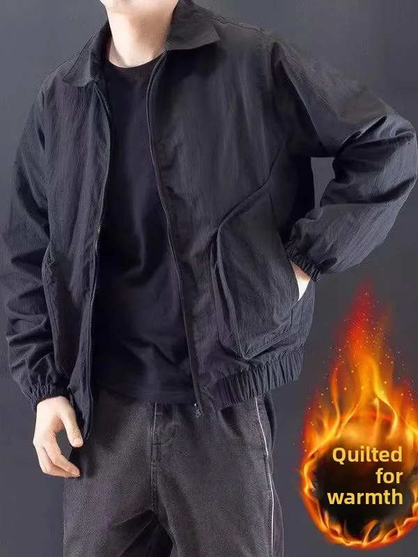 

Slim Fit Men's Jaet Spring Autumn New Sle Thin Outerwear Retro Workwear Trendy Cool Quali Versatile Long Sve irt