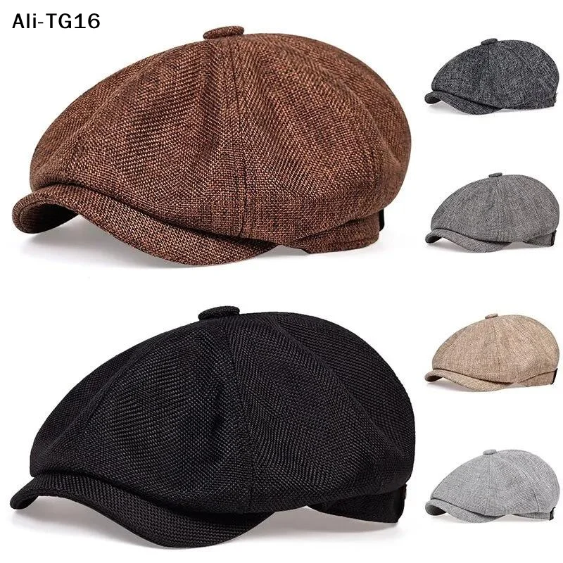 【W11】【V3a】Gorra Newsboy Casual para Hombre, Primavera Otoño, Gorras Retro, Gorras Casuales Unisex, Gorra Octogonal para Hombre, Gorras Urbanas, Gorras