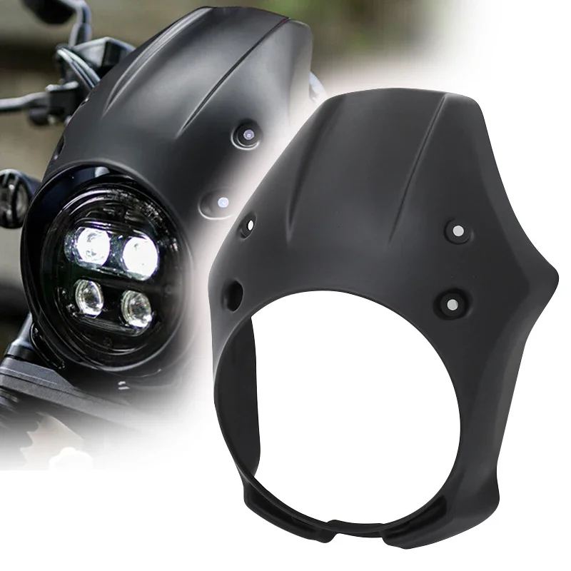 

Motorcycle Front Headlight Fairing Cover for Honda Rebel CMX 500 300 CMX300 CMX500 2017-2024 Windshield Cowl Cover Accessories