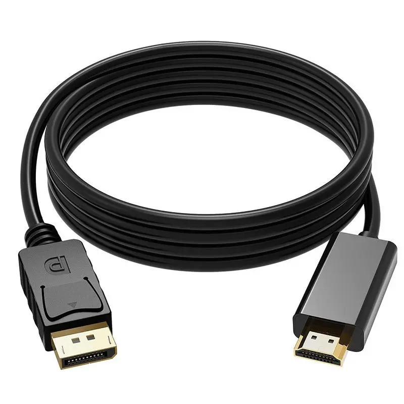 DP DisplayPort To HDMI Cable DisplayPort Male To Male HDMI Compatible Video Audio Cable For Computer Laptop TV Projector Monitor