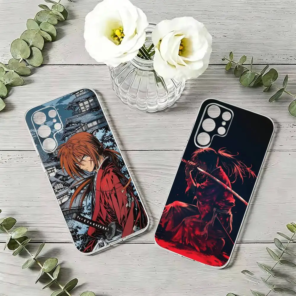 Rurouni Kenshin Kenshin Himura   Phone Case For Samsung S21 S20 Ultra Plus FE S10 Transparent Silicone Phone Cover
