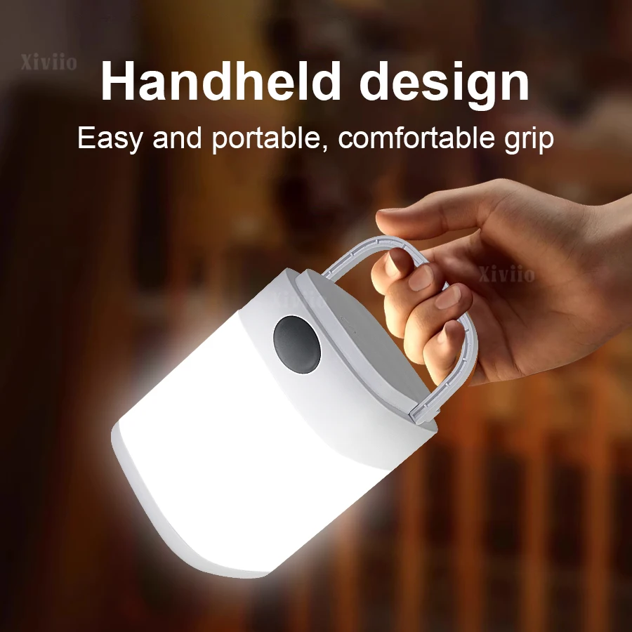 LED Night Light Bedside Rechargeable Desk Lamp Bedroom Reading Eye Protection Sleep Children's Room Ligh Table Lamp Can Hanging