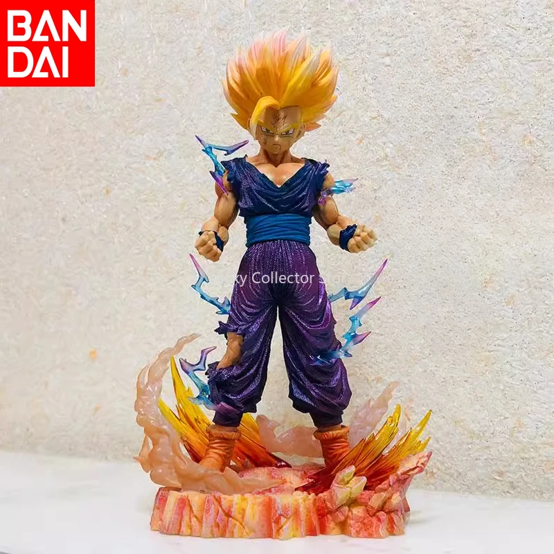 Bandai Dragon Ball Son Goku Super Saiyan 2 Scene Figure Model Ornament Anime Peripheral Boutique Desktop Decoration BirthdayGift