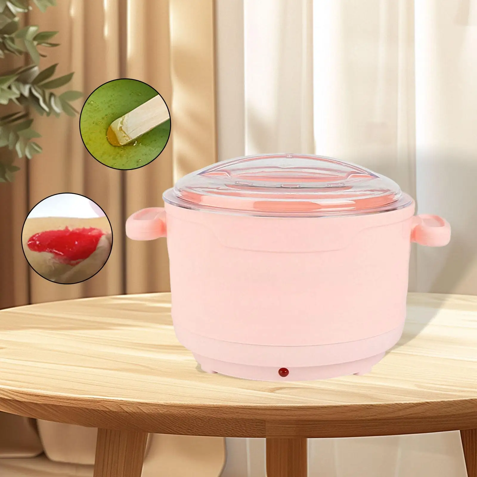 سخان شمع لإزالة الشعر لخرز الشمع الناعم والصلب وعاء شمع مدمج محمول احترافي للجسم والوجه والأقدام والنساء