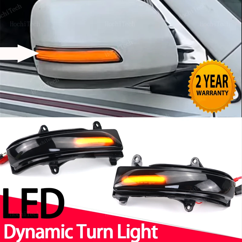 2x Dynamic Blinker LED Turn Signal Light Indicator Side Mirror Lamp For Toyota Land Cruiser Prado GRJ150 TRJ150 KDJ150 LJ150