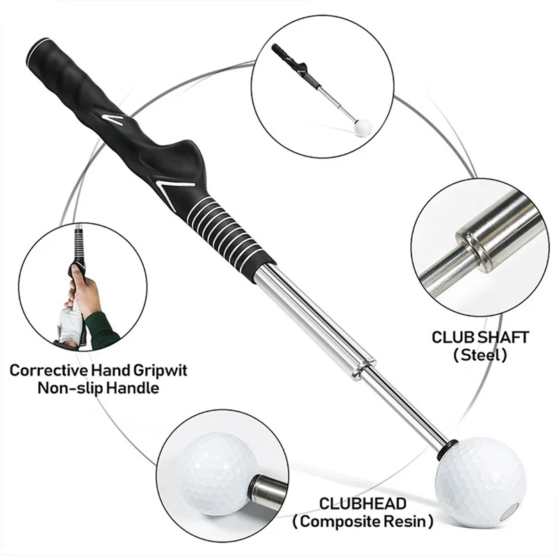 Golf Swing Trainer Aid - Golf Swing Training Aid for Flexibility, Tempo, and Strength Golf Warm-Up Stick