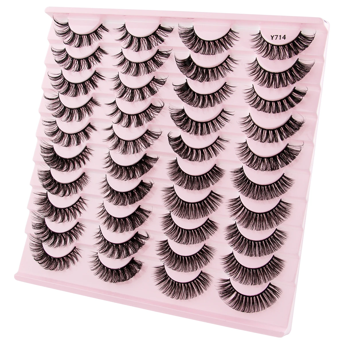 YSDO 3/14/20ペア マンガまつげ ウィスピーDカールまつげ つけまつげ ふわふわフェアリーキャットつけまつげ スパイキーチップ ドラマチックつけまつげ