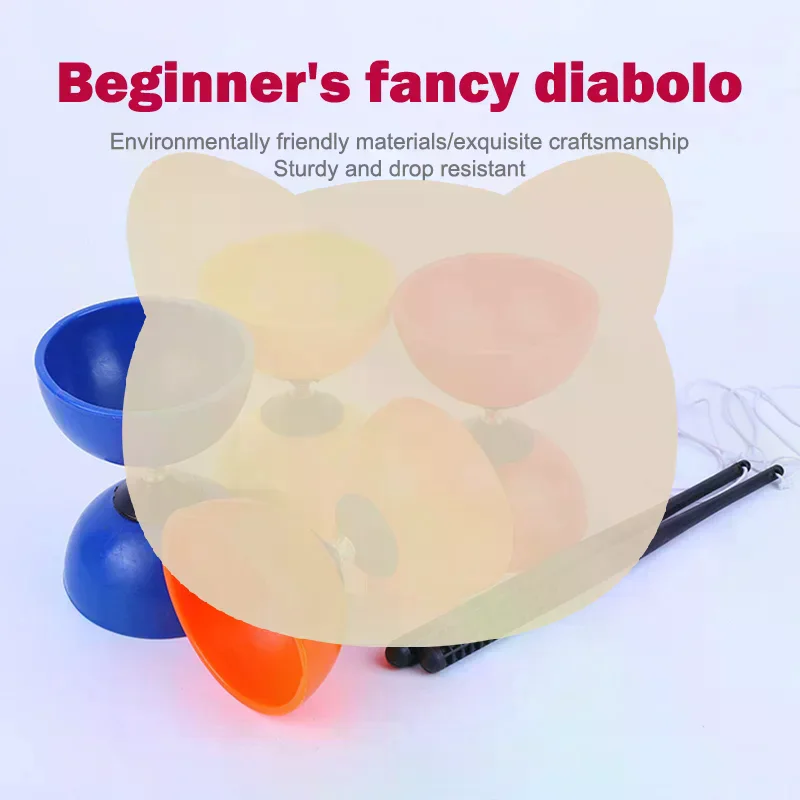 Yo Yo Diabolo Toy Professional Chinese Toddler Acrobatics Juggling Show Prop Outdoor Fitness Fun