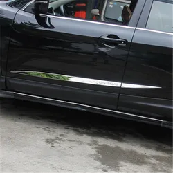 For Nissan Qashqai J11 2014-2018chrome Door Side Line Garnish Body Molding Cover Protector Trim Accessories