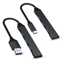 USB HUB Type C 3/4 Port Multi Splitter Adapter OTG USB for Macbook Pro 13 15 Air M1 Pro HUAWEI Nintendo PC Accessories