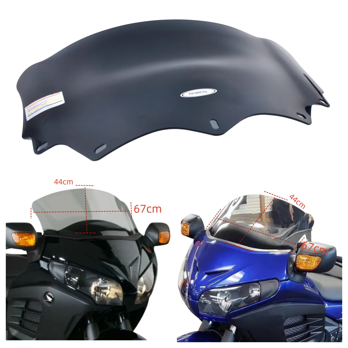 

Panical goldwing Fit For Honda F6B GoldWing Motorcycle Windscreen 2013-2017 Gold Wing High Quality Front Windscreen