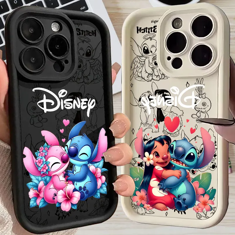 

Angel And Stitch Koala Disney Case For Apple iPhone 17E 15 16 14 13 12 11 17 Pro Max 17 Air 16 Plus 16E Phone Protective Cover