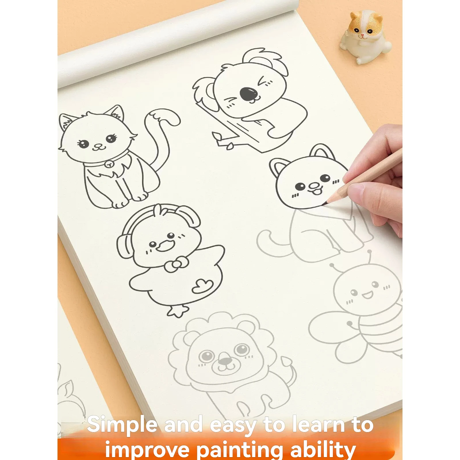 Painting, Drawing, Copying, Picture Books, Children's Simple Sketches, Elementary School Students' Sketching, Coloring Books