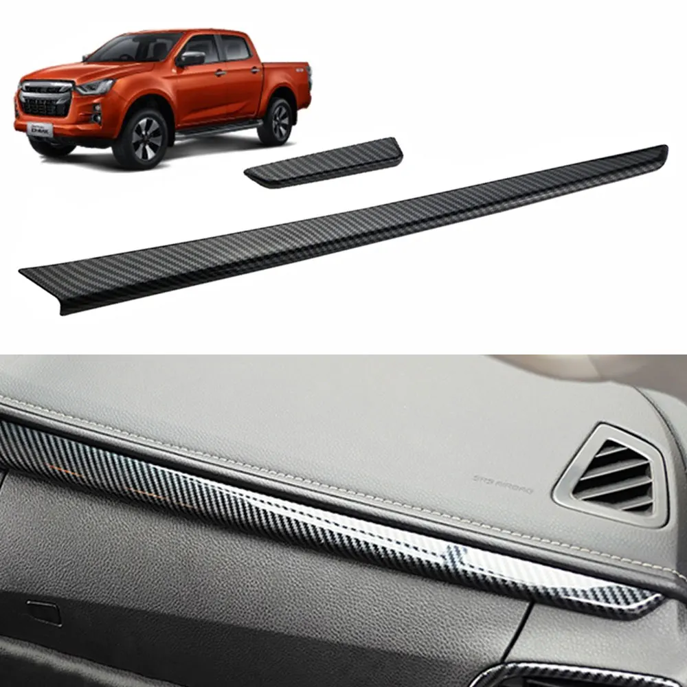 

For Isuzu Dmax D-max D Max 2021 2022 2023 LHD Center Console Sticker Decoration Strip Trim Mouldings Car Interior Accessories