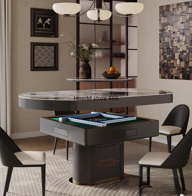 Automatic mahjong machine dining table integrated dual-purpose