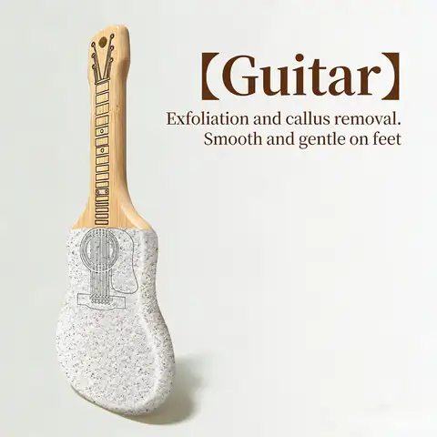 Guitar Design Double Sided Callus Remover For 360° Foot File Multi-angle Foot File Dead Skin Pedicure Tools Callous Scraper