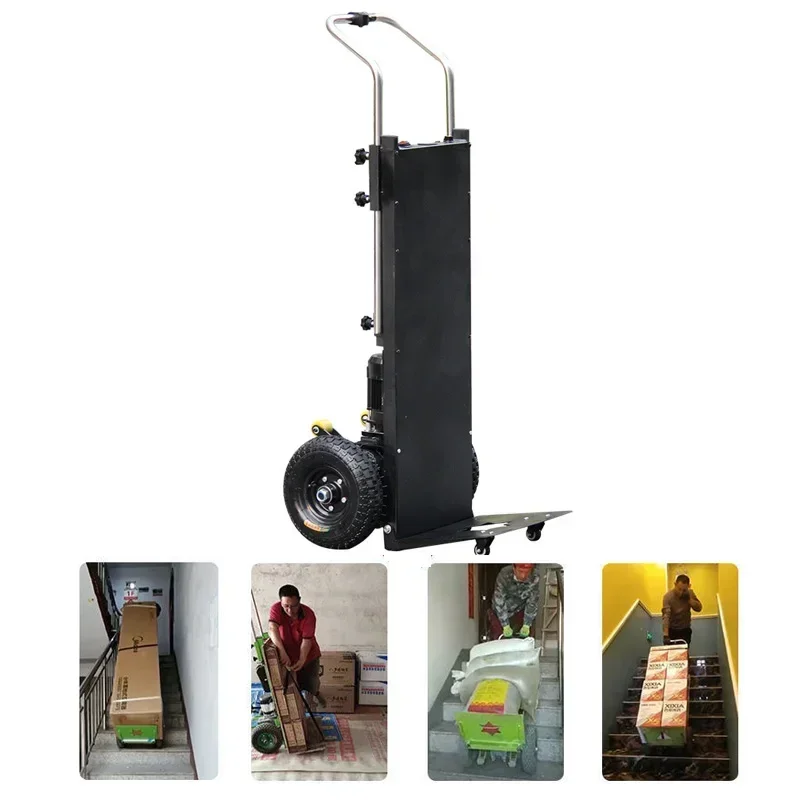 

300kg 1200W Electric Stair Climbing Car Hand Trolley Stair Climber Climbing Cart Flat Truck with Battery Up and Down Stair Climb