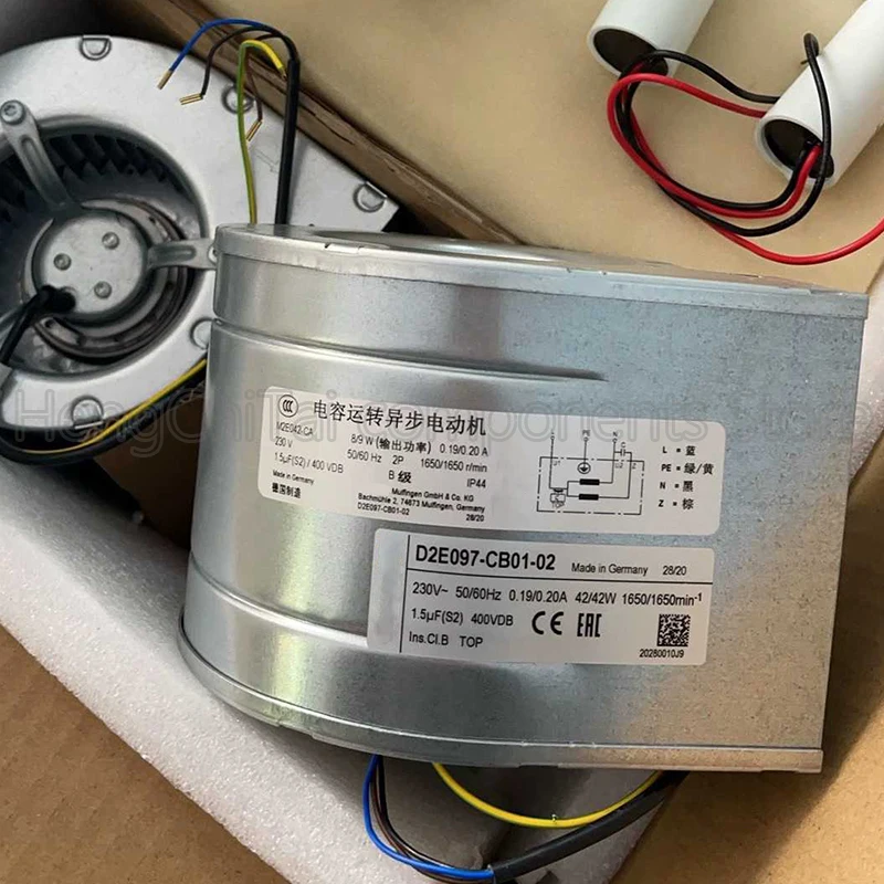 Original D2E097-CB01-02 230V 42W Medical cooling fan