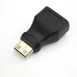 1/2pcs 5pcs Mini HDMI-compatible  Converter Male To Standard Extension Cable Adapter Female to Male Convertor Gold-Plated 1080P