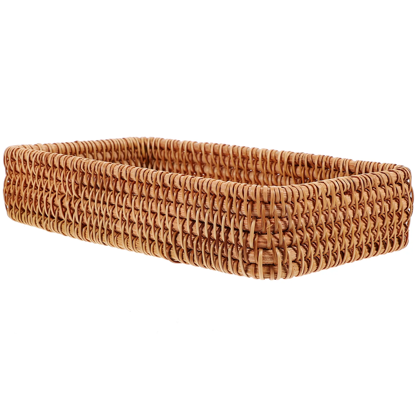 

Rattan Bread Basket Small Woven Storage Baskets 20x11 5x3 5cm Snack Organizer Perfect for Parties Kitchen Barware