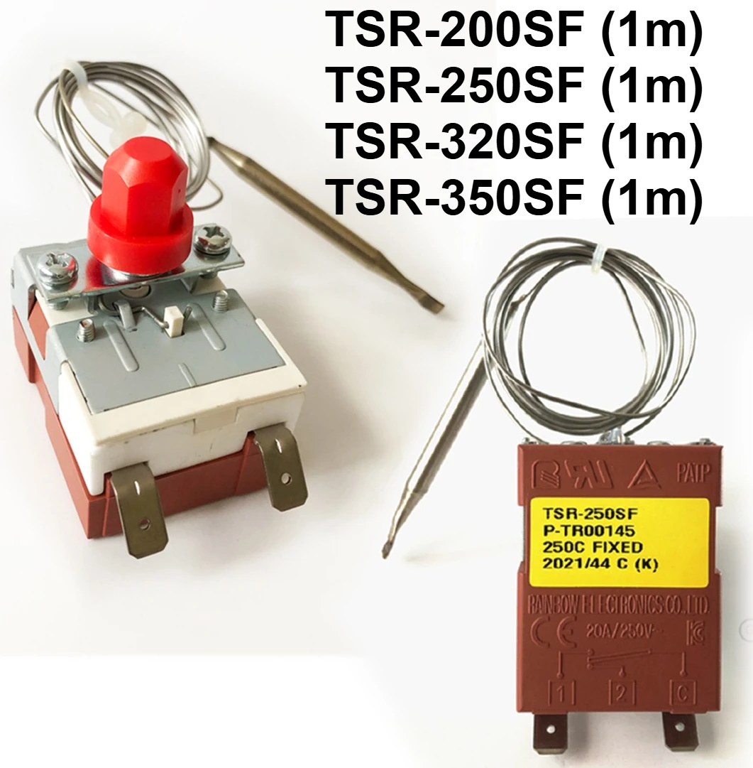 ترموستات لمبة ميزان الحرارة ثابت ارتفاع درجة الحرارة السلامة المحدد التحكم التبديل دليل إعادة تعيين تمديد الشعرية 1 متر للفرن #1