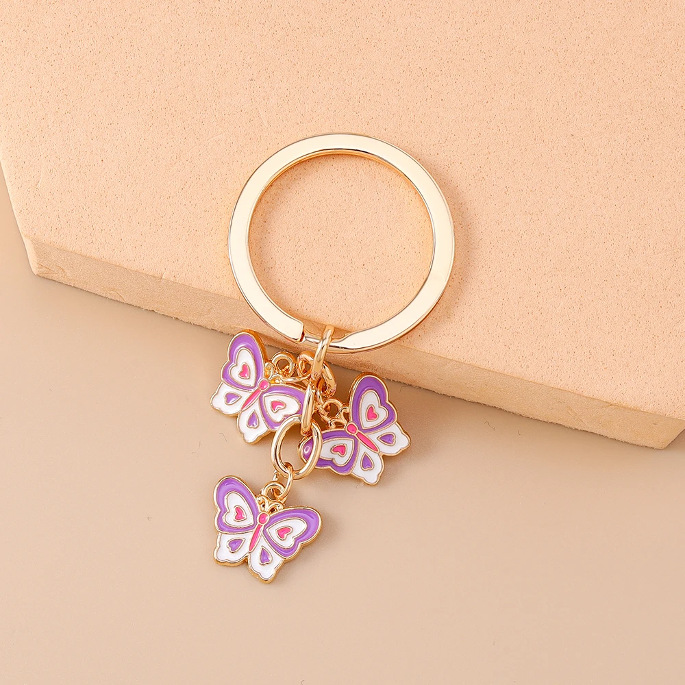Aihua Metall Bunter Schleifen-Schlüsselanhänger Romantische Sommer-Party Mädchen Handtaschen-Anhänger Schlüsselring Modeschmuck Geschenke – Detail 12