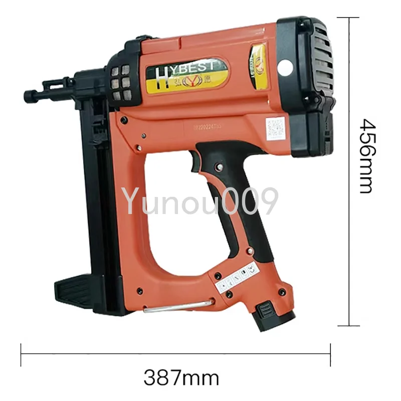 Adjustable Cordless Fast Gas Nailer Air Nailer for Woodworking Concrete Door and Window Trough Decorative Fixed Nailer N GSR40A