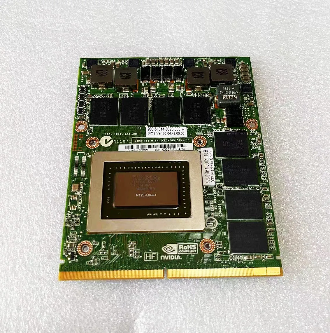Imagem -03 - Quadro Original 3000m Q3000m Q4000m Vga Gpu Grafikkarte Hin Dell Precision M6600 M6700 M6800 hp 8760w 8740w N12e-q1-a1