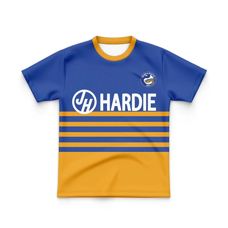 KIDS Parramatta EELS NRL team 1986 retro traditional replica men's jersey