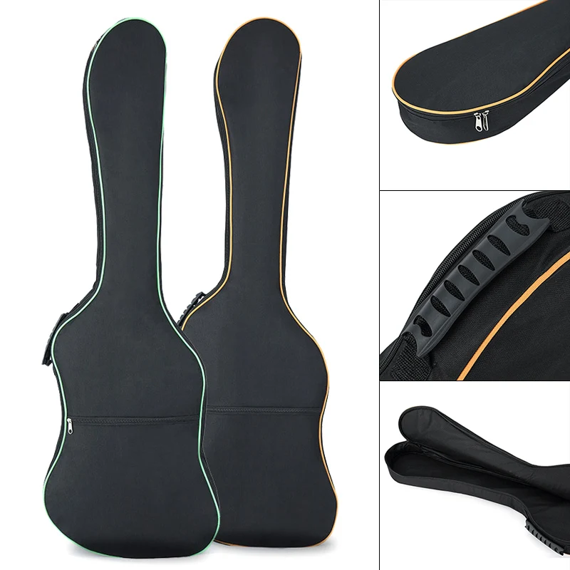 39-48 Zoll Oxford Stoff Pad 8-10mm Baumwolle Verdickung Doppel Riemen E-gitarre E-bass Fall, wasserdichte Abdeckung Rucksack – Detail 29