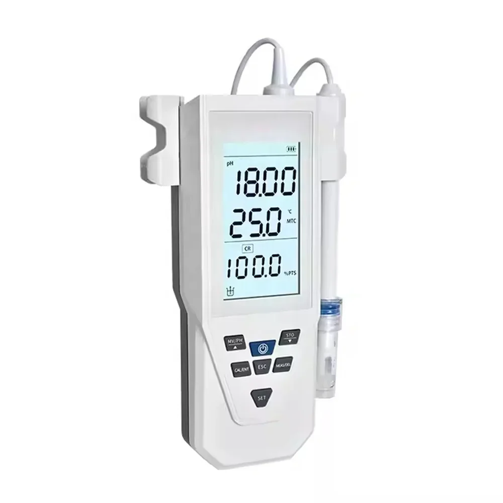 Laboratory Digital Portable PH Meter 0.1 Horizontal Manual Preheating Accurate pH Tester Measuring Device Laboratory PH Meter