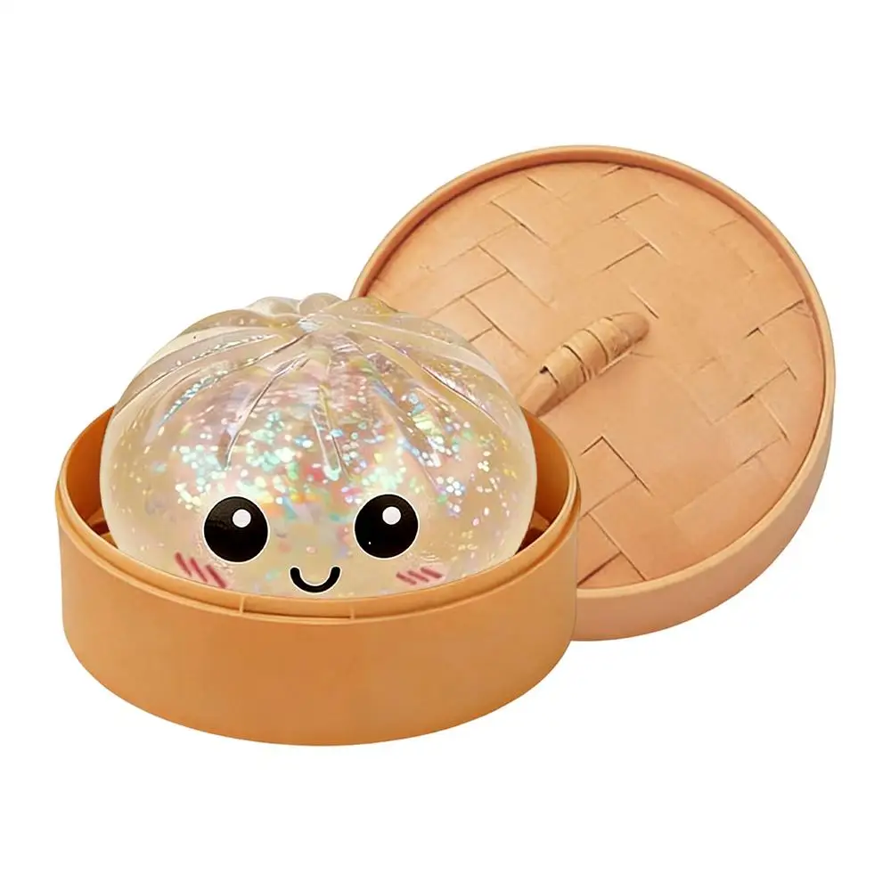 Gestoomde Dumpling-vormige sensorische knijp-speelgoed Squishiess Dumplings Stressballen Fidget Sensorisch Speelgoed Snel terugverend stressverlichtend speelgoed - afbeelding 2