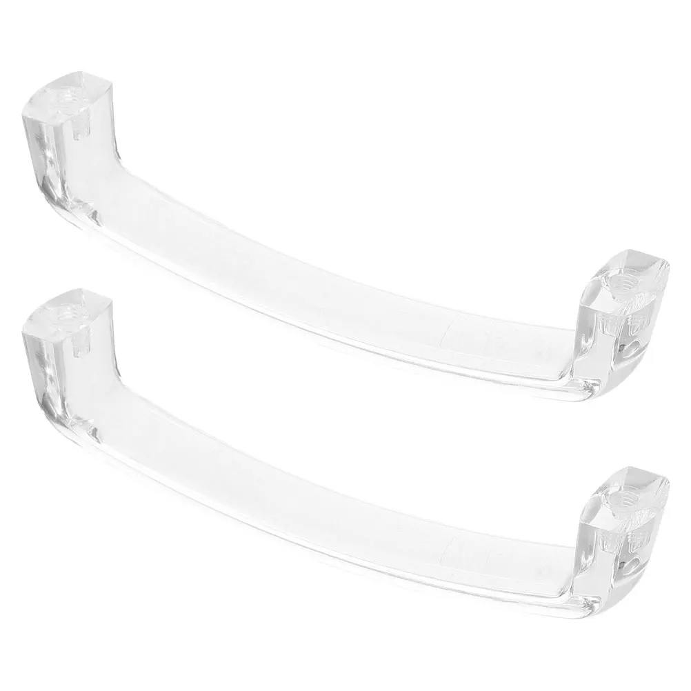 

1 Set Clear Acrylic Drawer Pulls Transparent Cabinet Handles Ergonomic Design Smooth Operation For Kitchen Bathroom Wardrobe