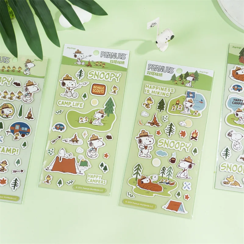 

24pcs/ лот Kawaii Snoopy двухслойные стикеры милые Scrapbooking DIY дневника декоративная уплотняющая этикетка альбом Stick Label