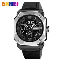 SKMEI 2272 Multifunctional 3 Time Countdown Sport Watch Male LED Light Digital Wristwatches For Men 5Bar Waterproof Stopwatch