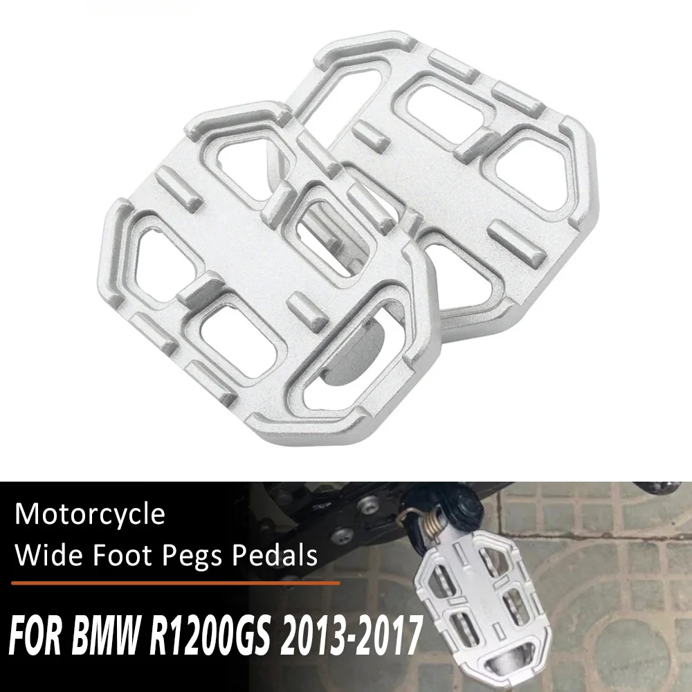 

Aluminum Motorcycle Billet Wide Foot Pegs Pedals Rest Footpegs For BMW G310GS F750GS F850GS R1200GS R Nine T Scrambler