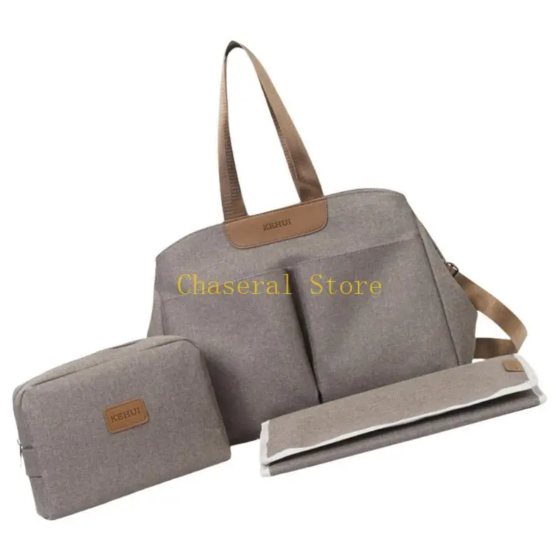 E7CE Pram Hanging Diaper Bag Crossbody Shoulder Bag Handbag Large Capacity Mom Bag