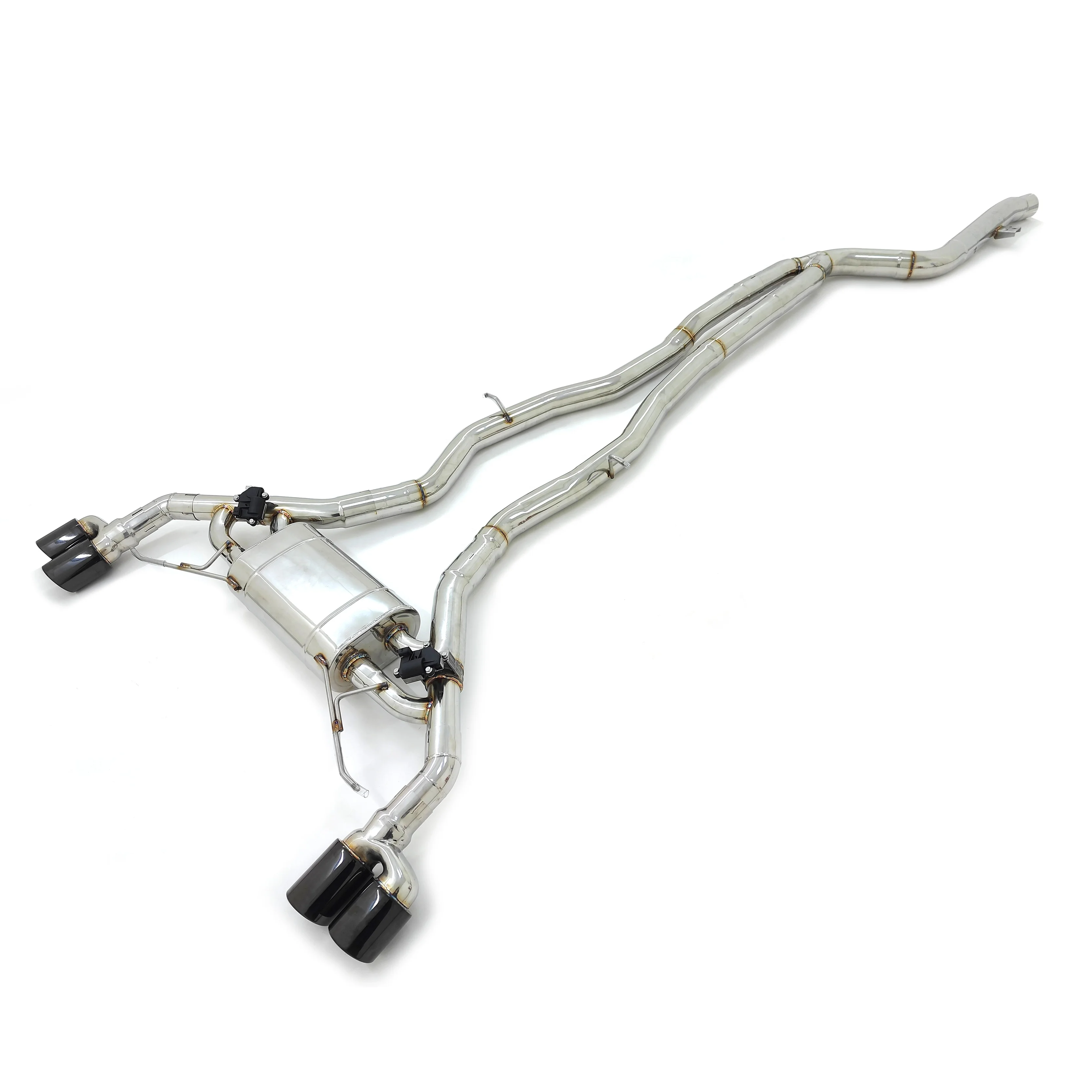 

CSZ Exhaust Pipe 3.5" To 3" for BMW X3 X4 G01 G02 M40i B58 3.0T SS304 Polished Catback Valved Muffler Remote Control OEM