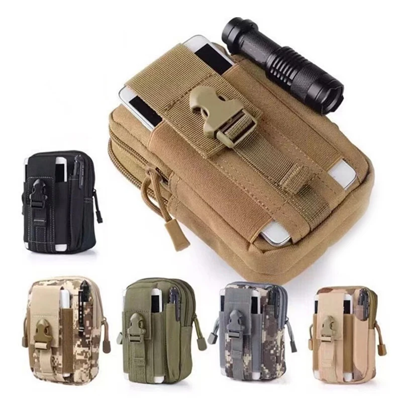 

Мужская поясная сумка-чехол для телефона, многофункциональная повседневная поясная сумка, камуфляжная сумка для езды на велосипеде