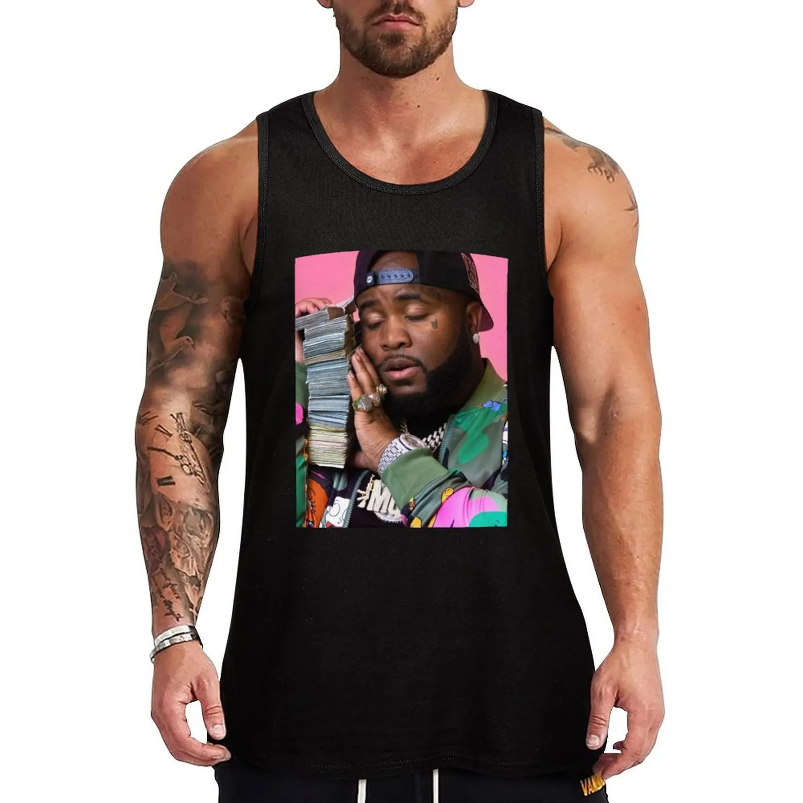 Camiseta Regata Mo3 Básica Sólida Confortável e Respirável Sem Mangas