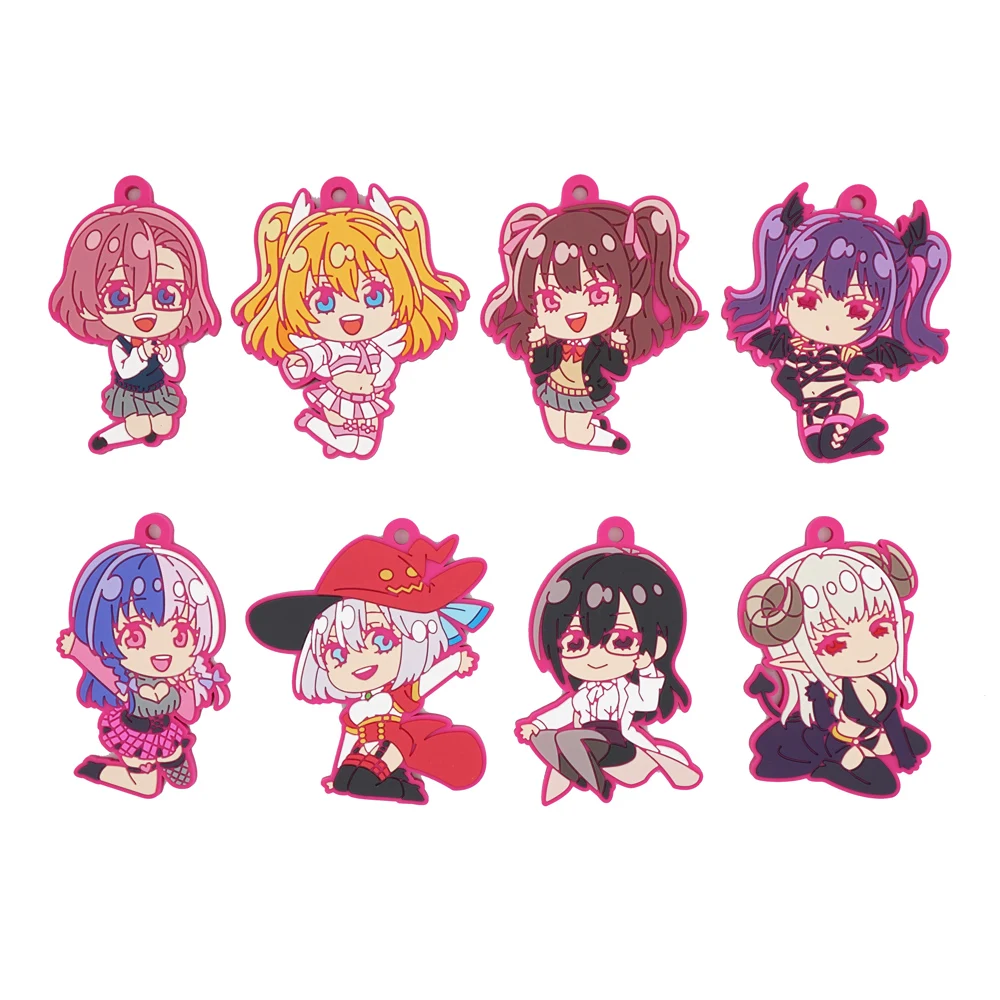 2.5 Dimensional Seduction Anime jigen no Ririsa Amano Ririsa 753 Tachibana Mikari Hanyuu Mayuri Rubber Keychain Toys Gift