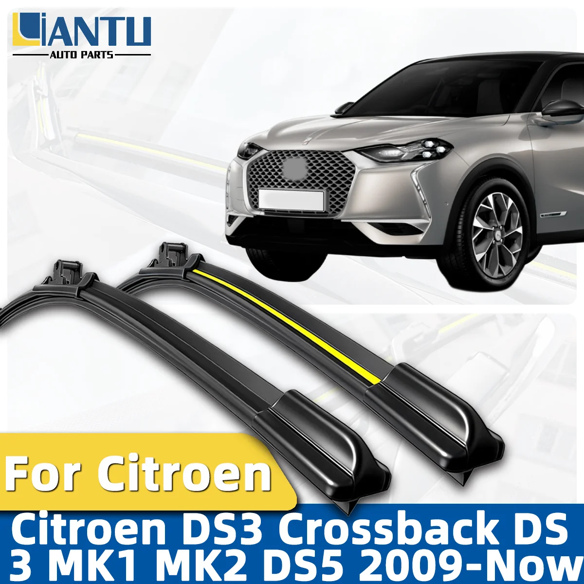 

2pcs Car Windshield Wiper For Citroen DS3 Crossback DS 3 MK1 MK2 DS5 2009-Now Front Wipers Blade Premium Accessories 2025 2024