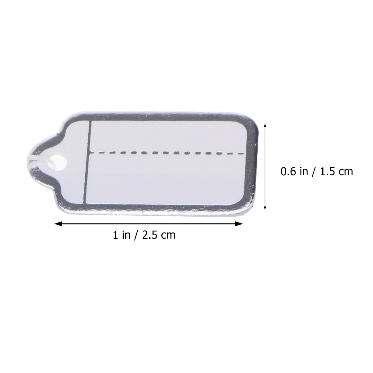 500pcs Price Label Tags with Hanging String for Jewelry / Clothing / Shoes / Stationery (White) Jewelry price tag